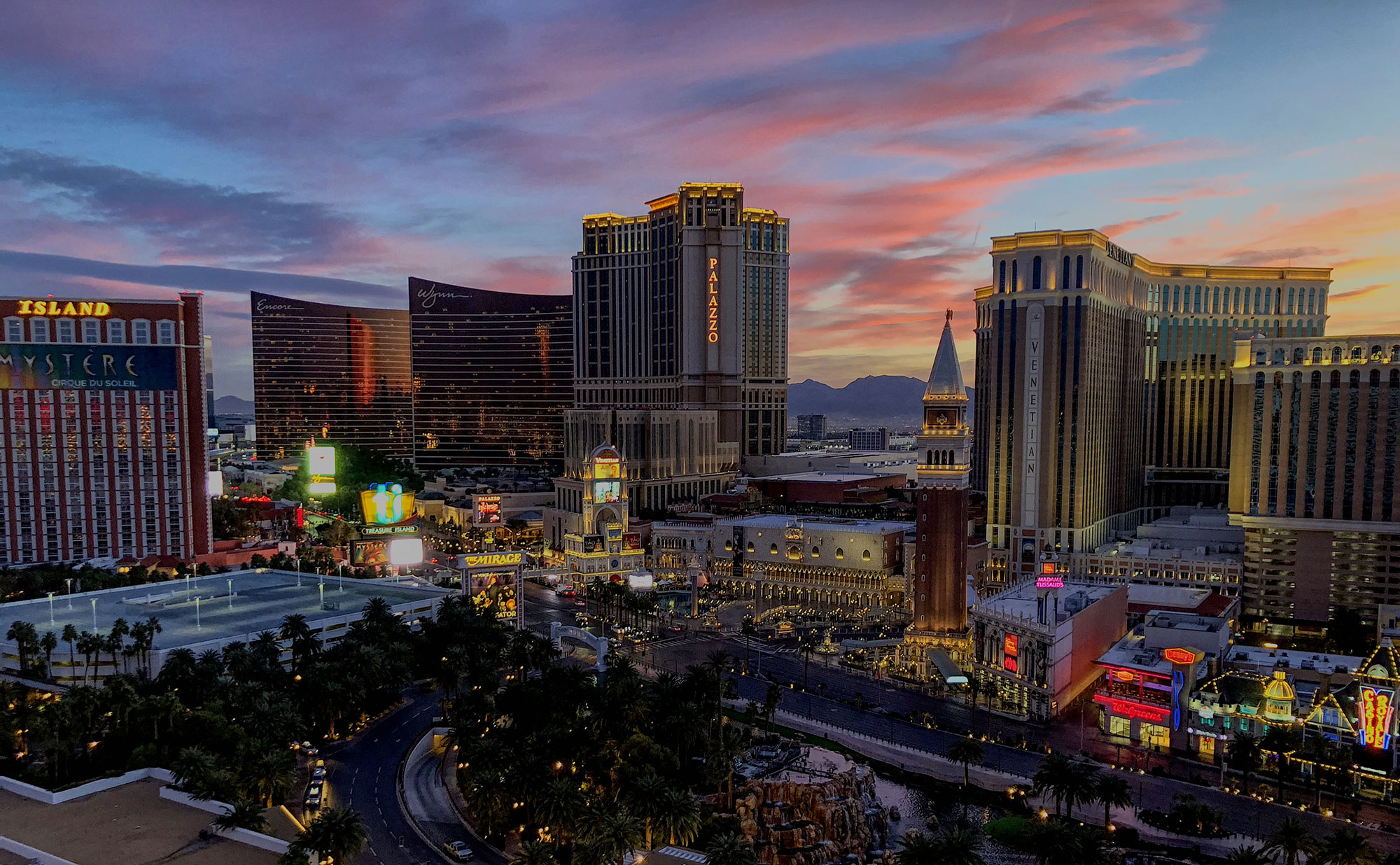 vegas at night