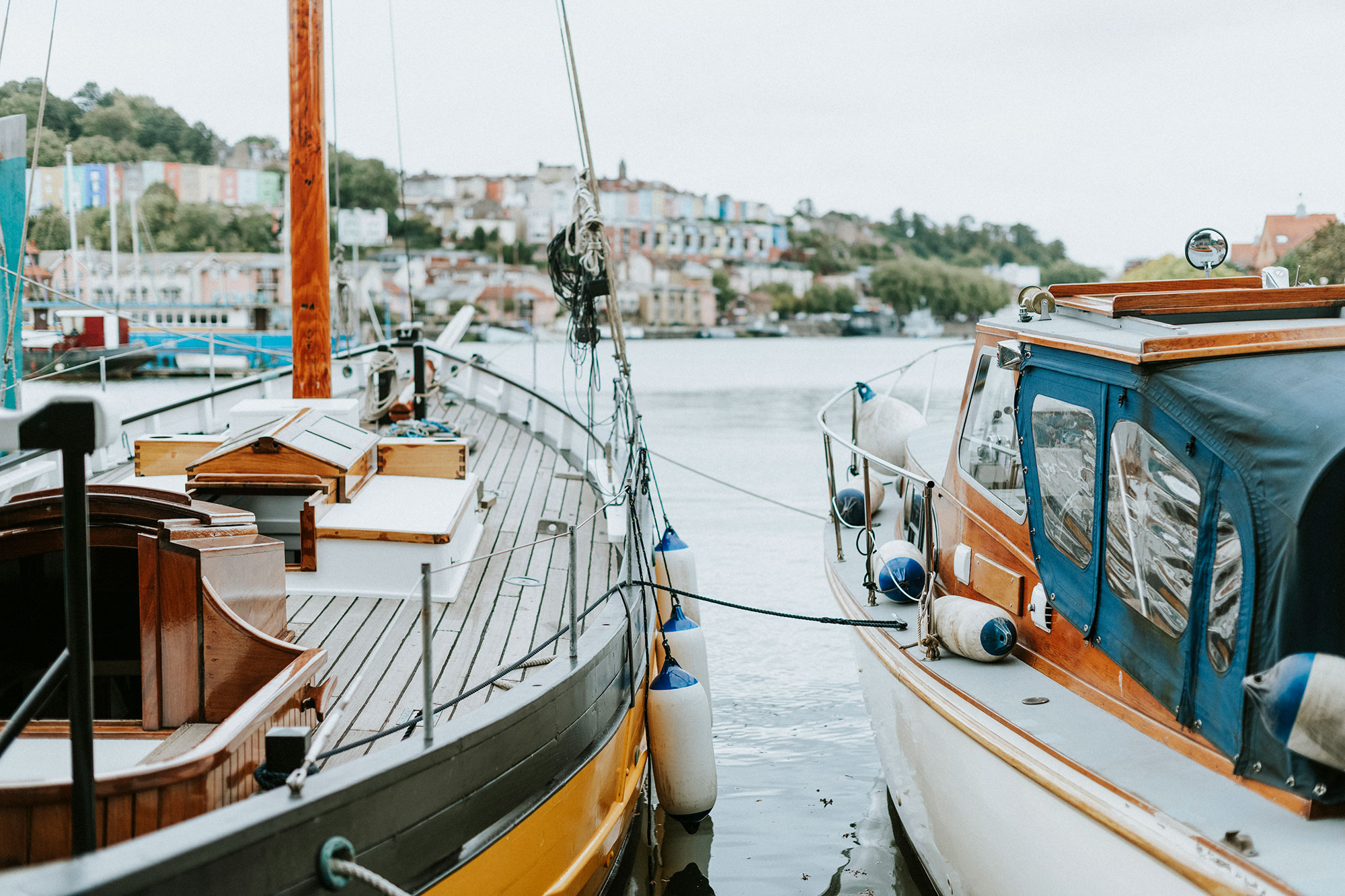 boats in harbor